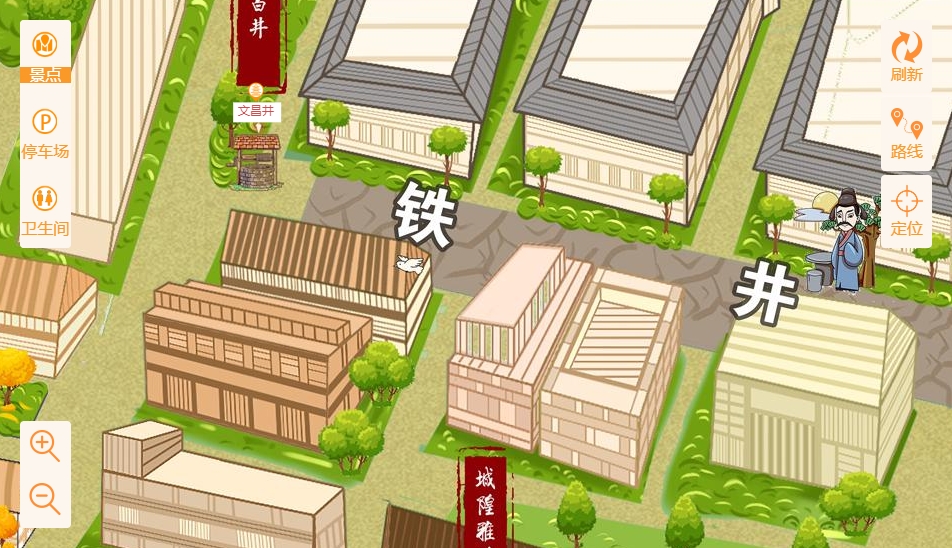 江都智慧景区：手绘地图与语音导览的完美融合