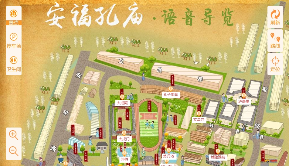 江都手绘地图：智慧景区智能化服务的延伸